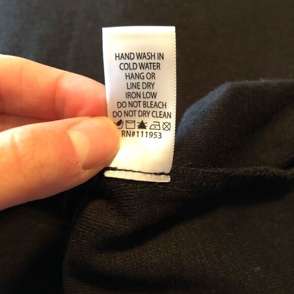 NWT!‎ Active USA black dress long sleeve v neck. - Picture 5 of 11